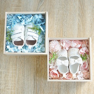 【性別発表サプライズ報告】aetaジェンダーリビールボックス(ファーストシューズ)