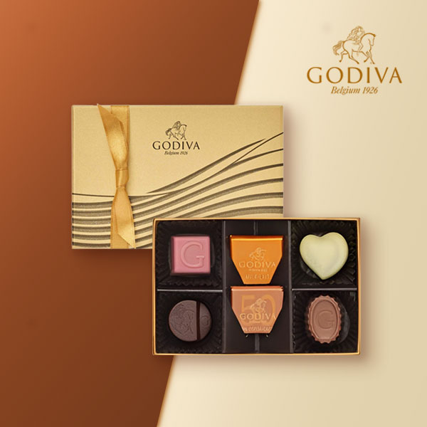 GODIVA ハートオブ ゴールドコレクション（6粒入）