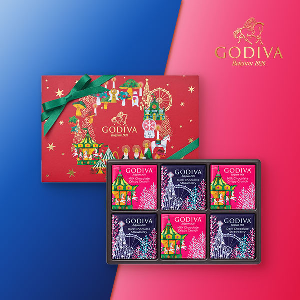 GODIVA ウィンターワンダーズ カレアソートメント（6枚入）