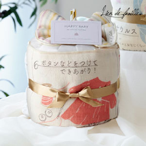 絵本タオルのベビーおむつケーキ(デザイナー)