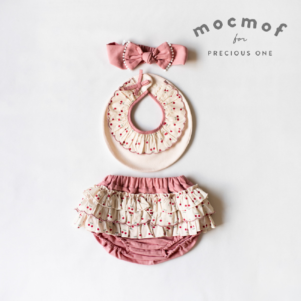 【mocmof モクモフ】女の子 おめかしギフトセット(チェリーピンク)