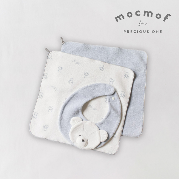 【mocmof モクモフ】ロイヤルベアギフトセット(サックス)