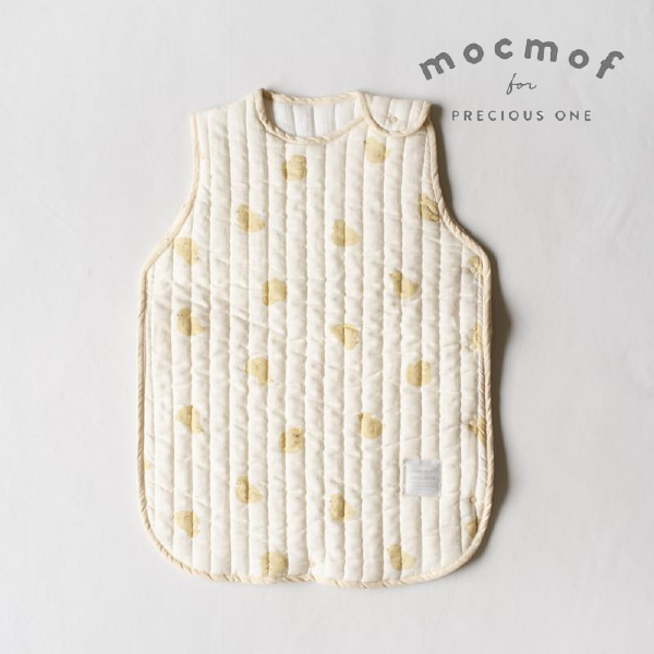 【mocmof モクモフ】モスリンガーゼイブルスリーパー(イエロー)