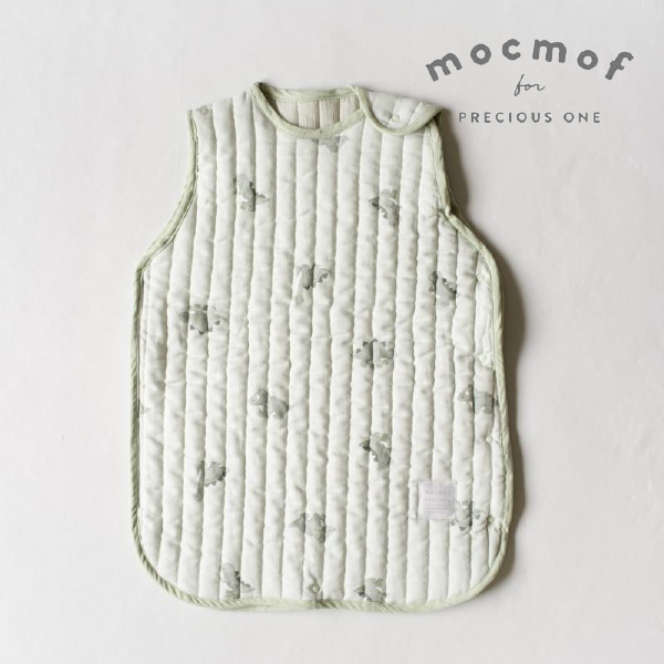 【mocmof モクモフ】モスリンガーゼイブルスリーパー(ミント)