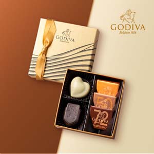 GODIVA ハート オブ ゴールドコレクション（5粒入）【出産内祝い】