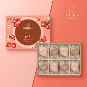 GODIVA あまおう苺ラングドシャクッキーアソートメント（30枚入）【出産内祝い】