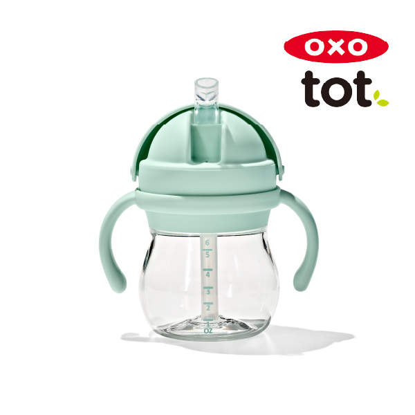 OXO Tot ハンドル付きストローカップ オパール