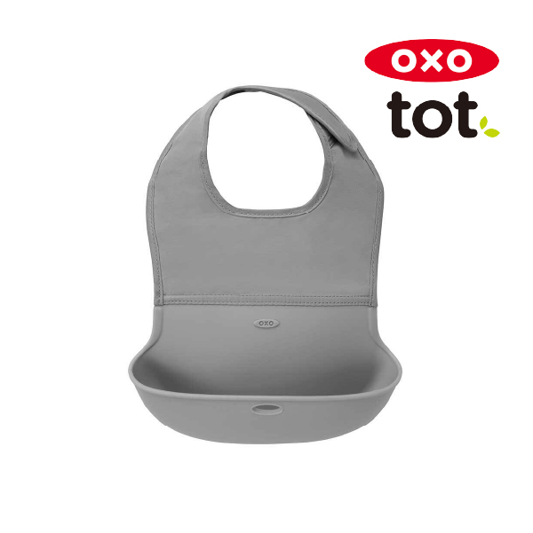 OXO Tot ロールアップビブ グレー